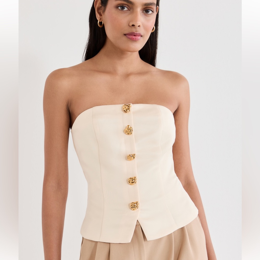 Endless rose strapless top in ivory